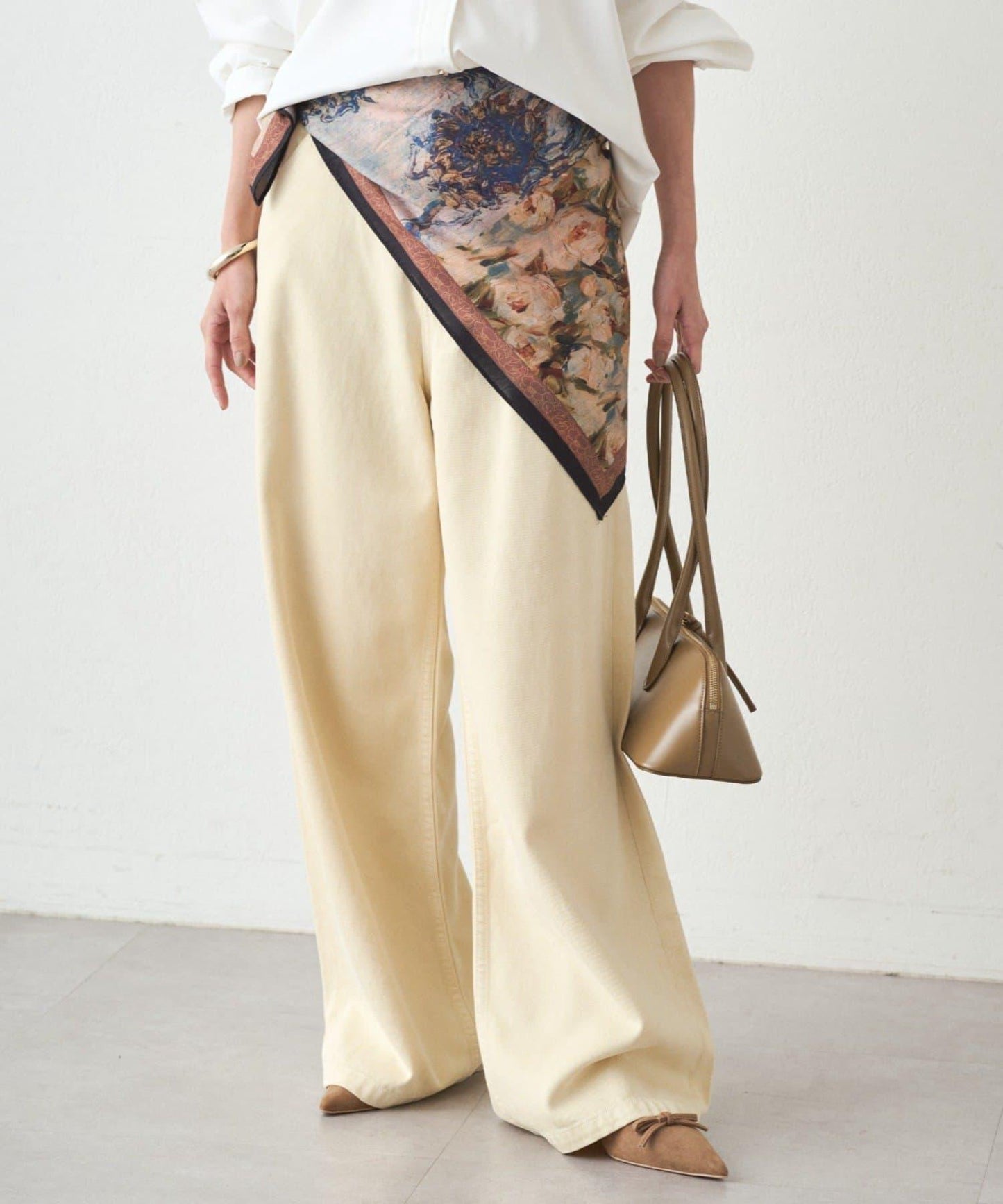 【GALENA/ガレナ】藝術印花圍巾