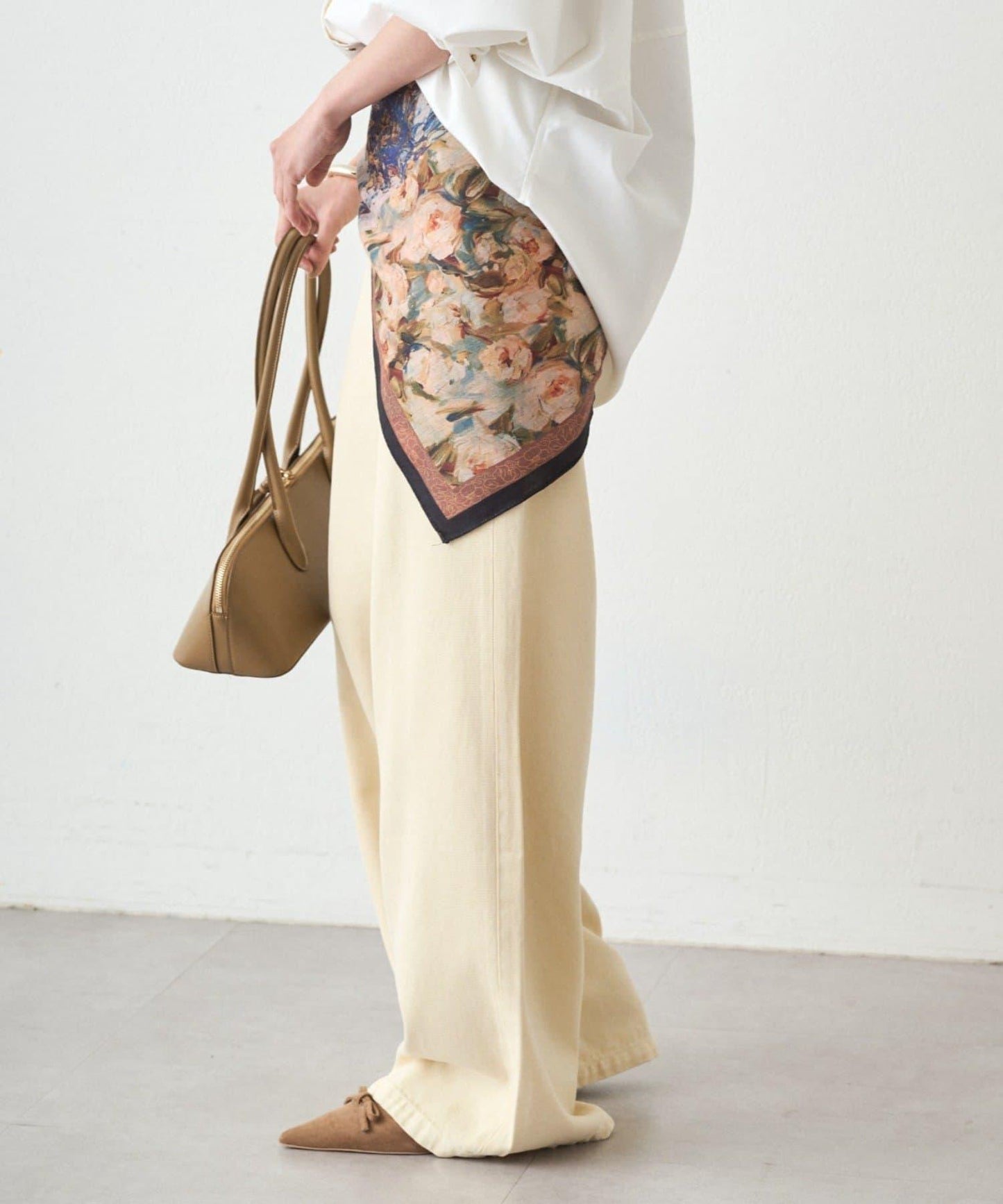 【GALENA/ガレナ】藝術印花圍巾