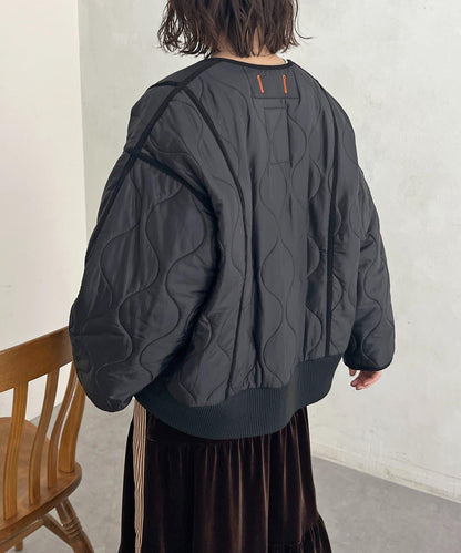 拼接絎縫夾克