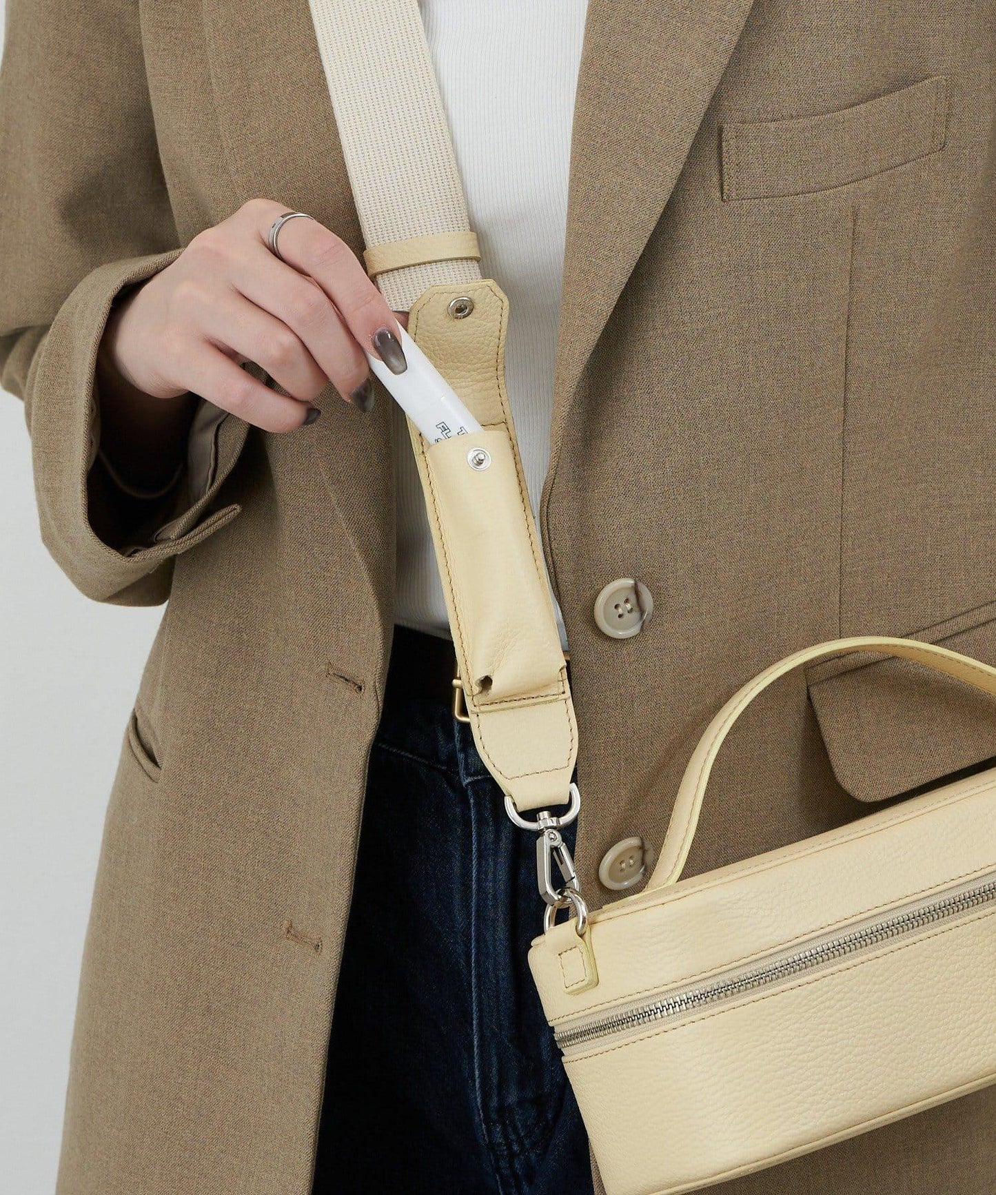 皮革2WAY化妝包套裝