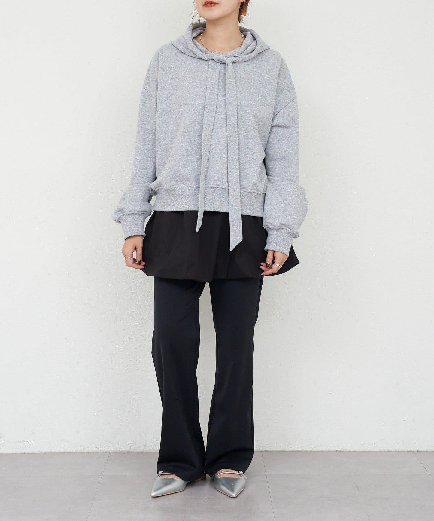 【26SS】蝴蝶結領連帽衫
