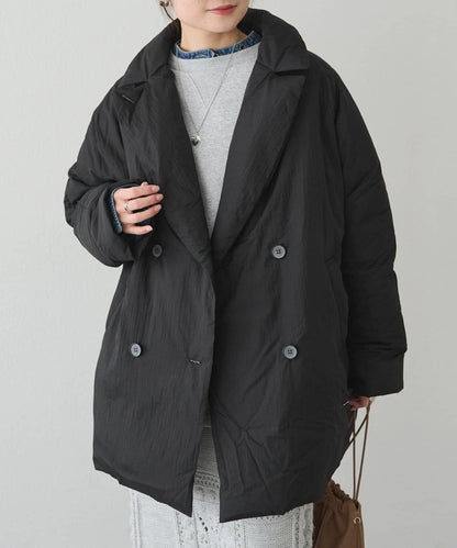 再生羽絨西裝領大衣