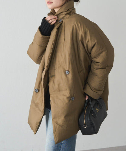 再生羽絨西裝領大衣