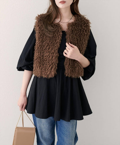 【natural couture】仿皮草馬甲