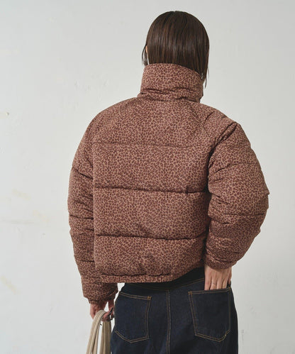 拼色圖案加厚尼龍夾克