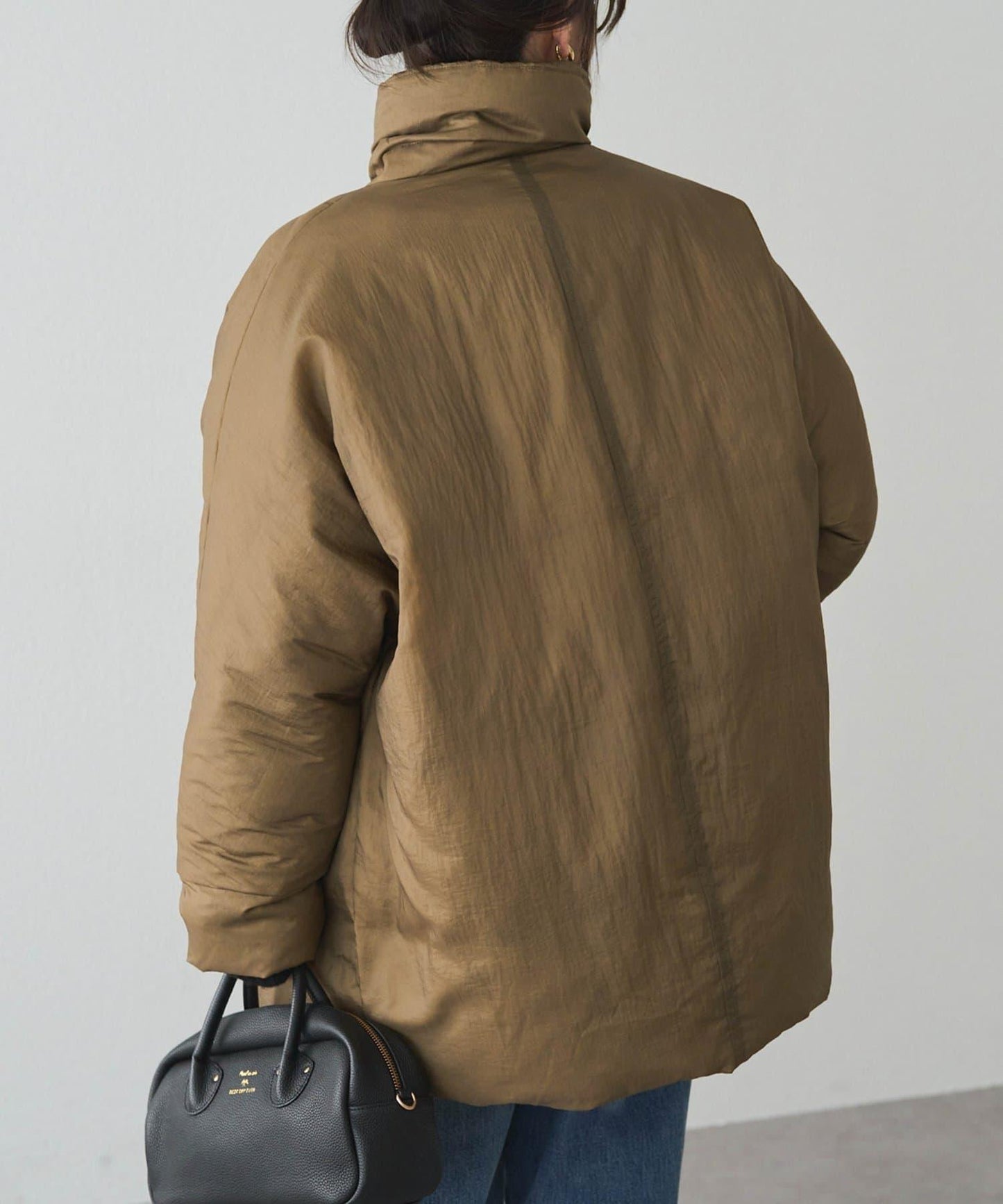 再生羽絨西裝領大衣