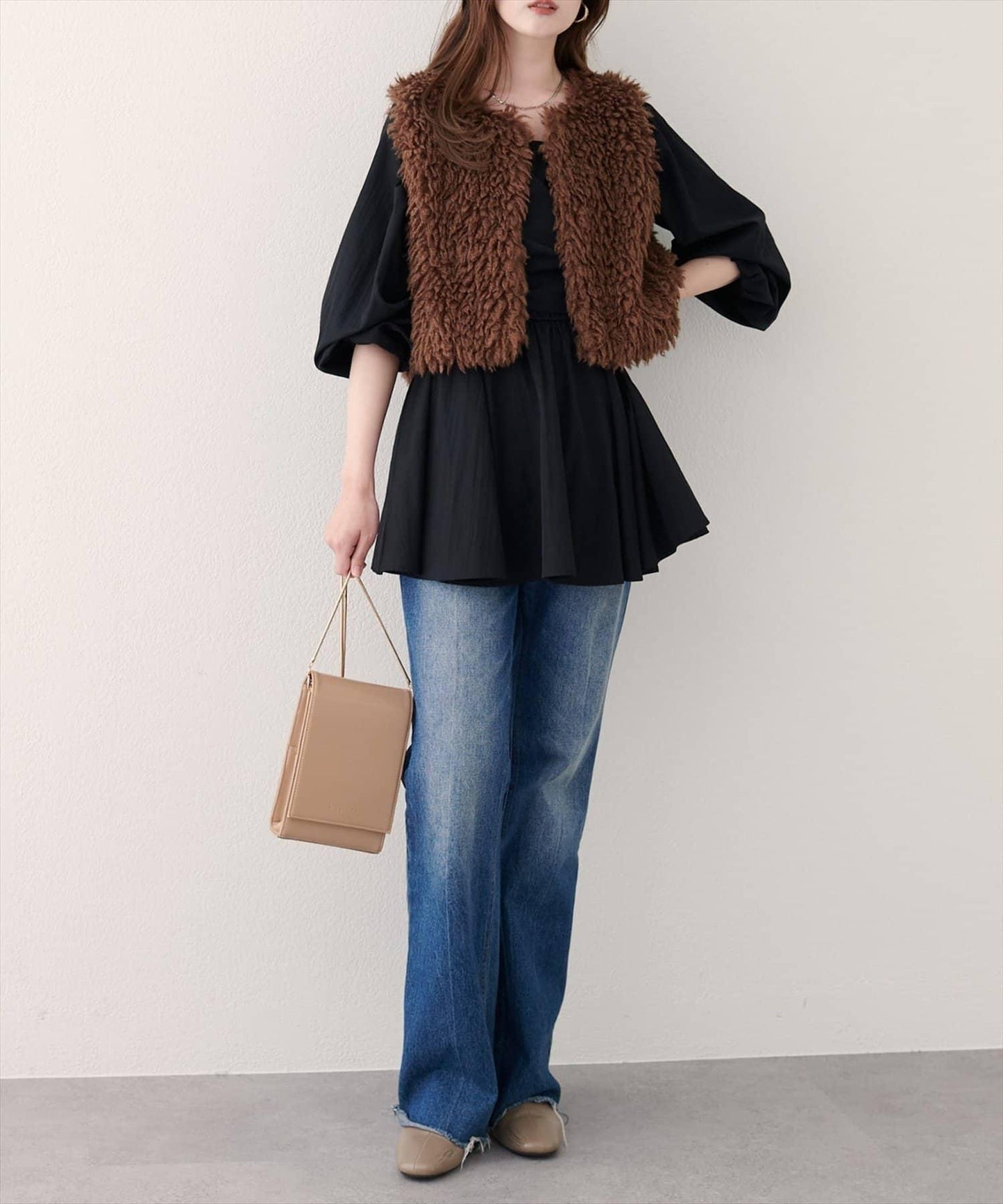 【EVERY.VERY niceclaup】仿皮草馬甲