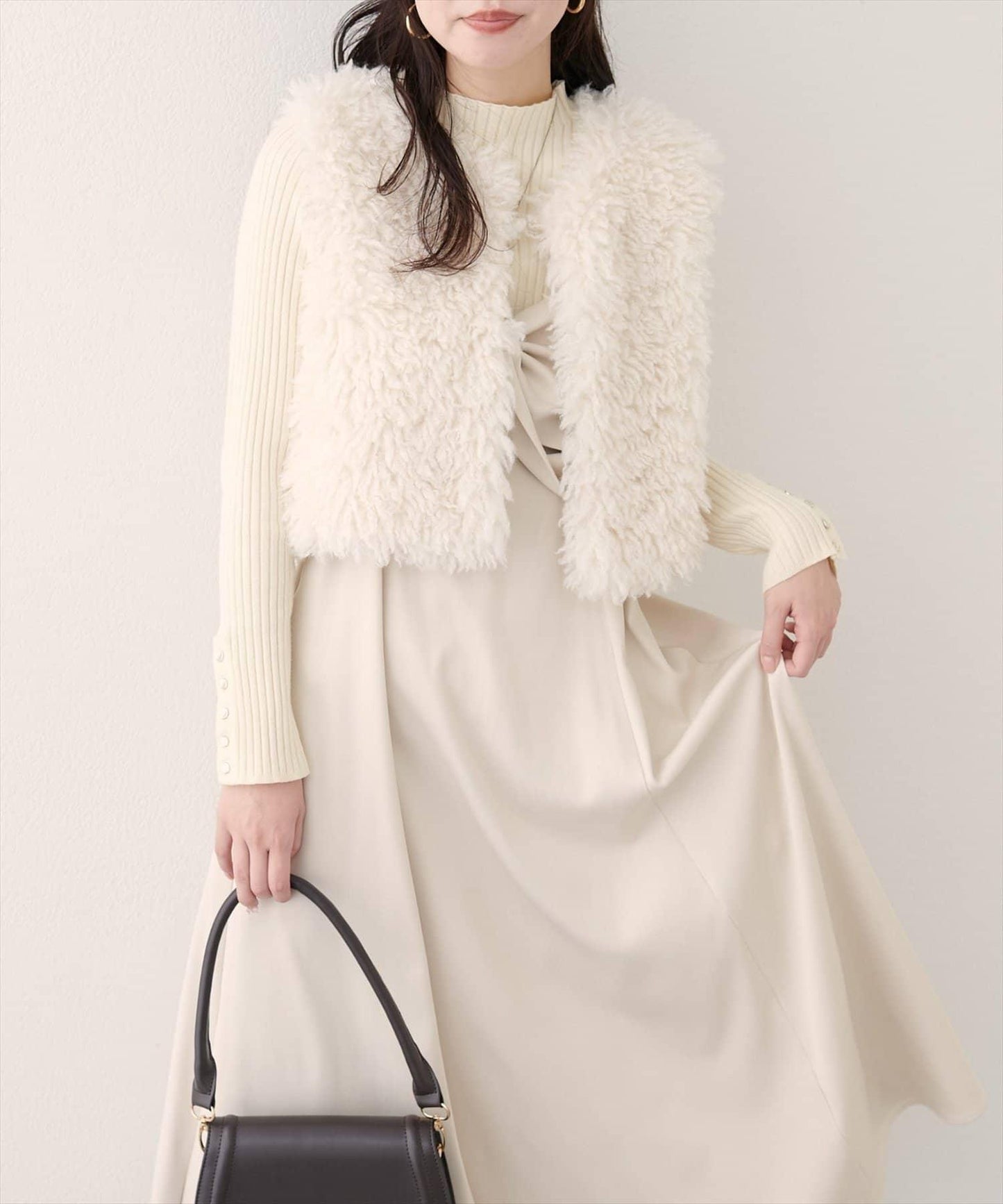 【EVERY.VERY niceclaup】仿皮草馬甲