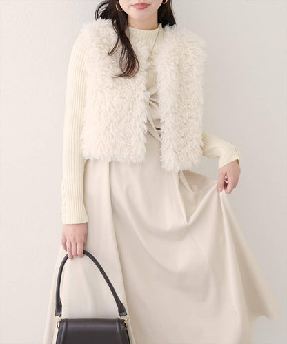 【EVERY.VERY niceclaup】仿皮草馬甲