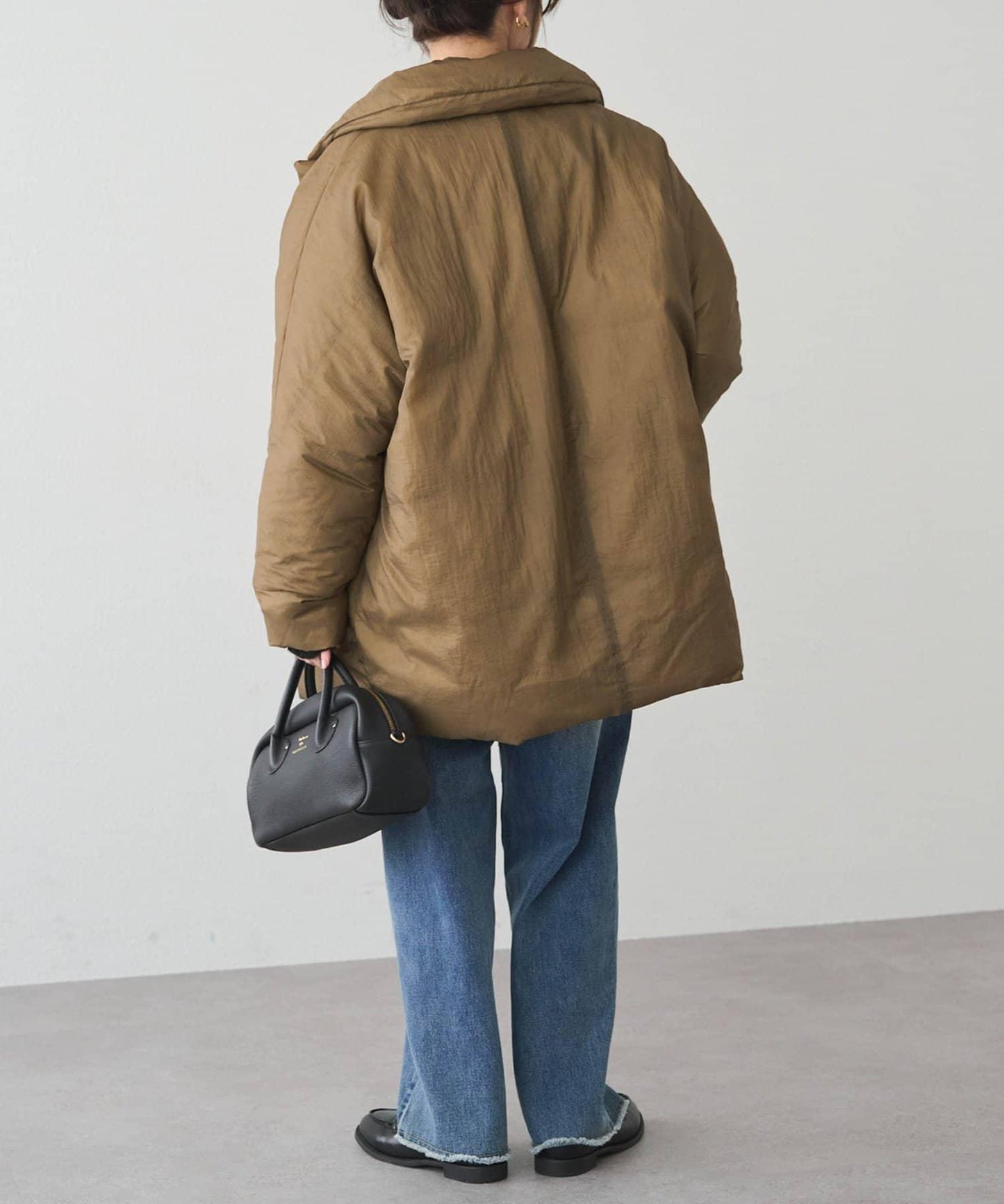 再生羽絨西裝領大衣