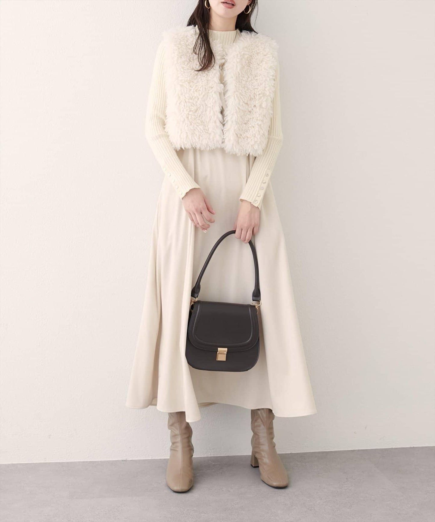 【EVERY.VERY niceclaup】仿皮草馬甲