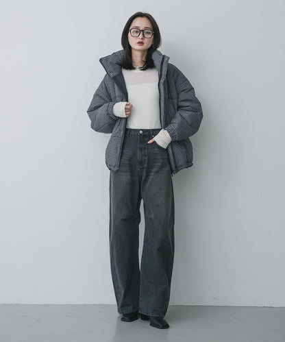 弧形牛仔褲