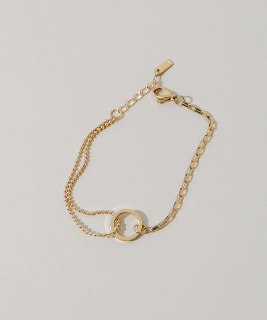 不鏽鋼圓環組合鏈條手鍊