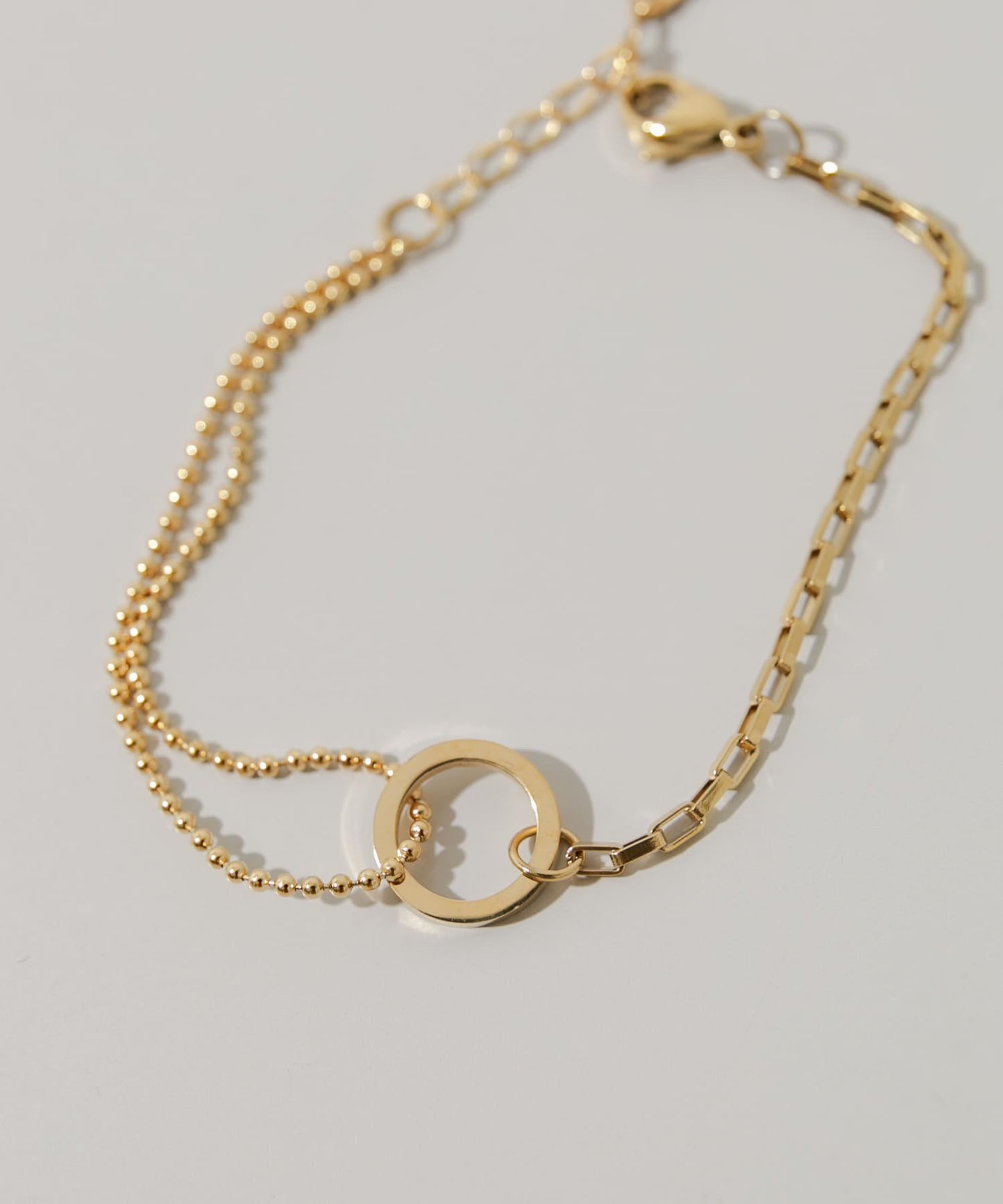 不鏽鋼圓環組合鏈條手鍊