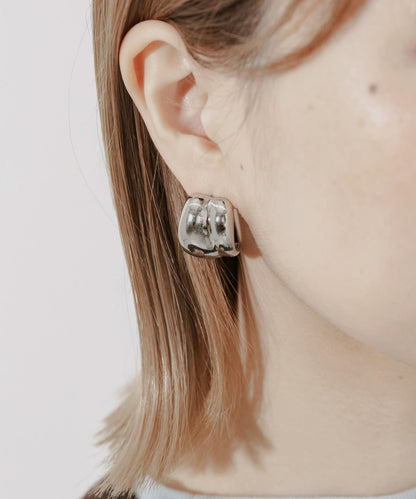 不鏽鋼漸變寬耳環