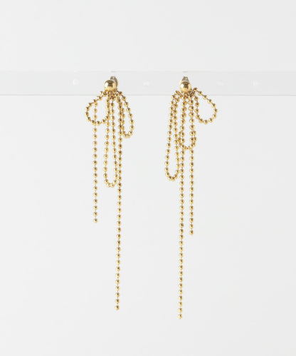 不鏽鋼搖擺球鏈耳環