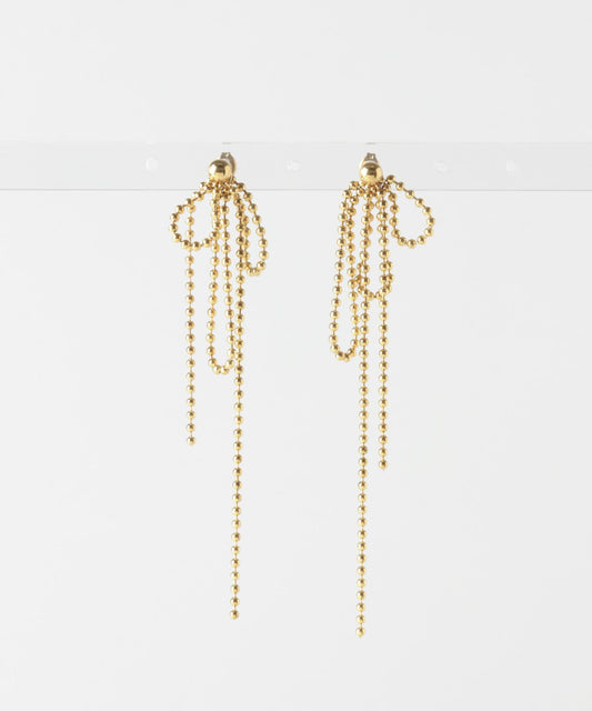 不鏽鋼搖擺球鏈耳環