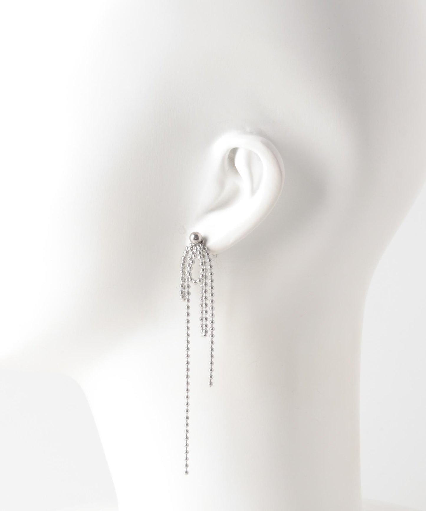 不鏽鋼搖擺球鏈耳環