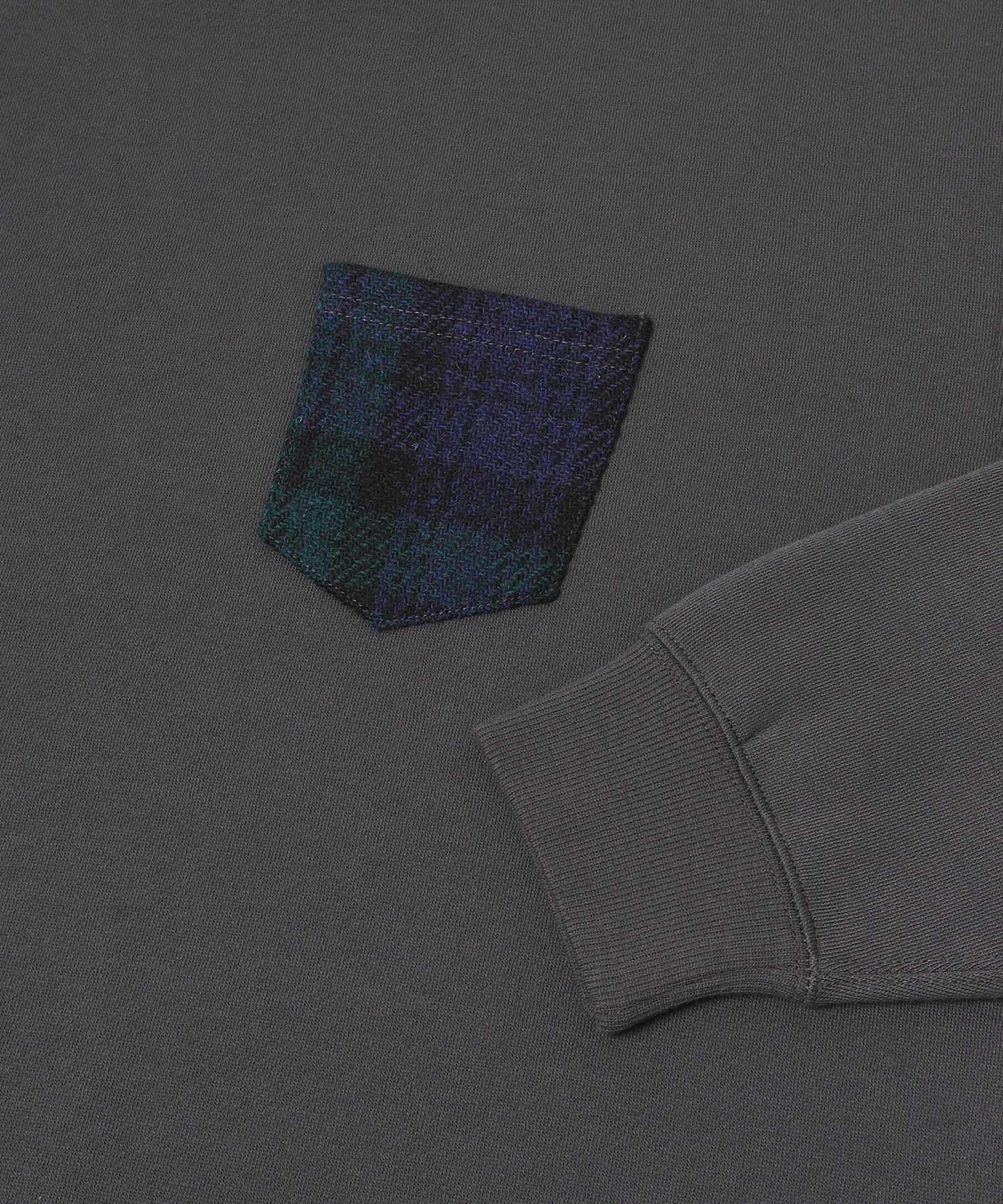 HARRIS TWEED口袋衛衣套頭衫