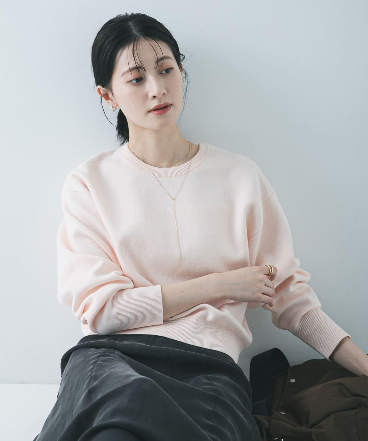 雙面圓領針織衫