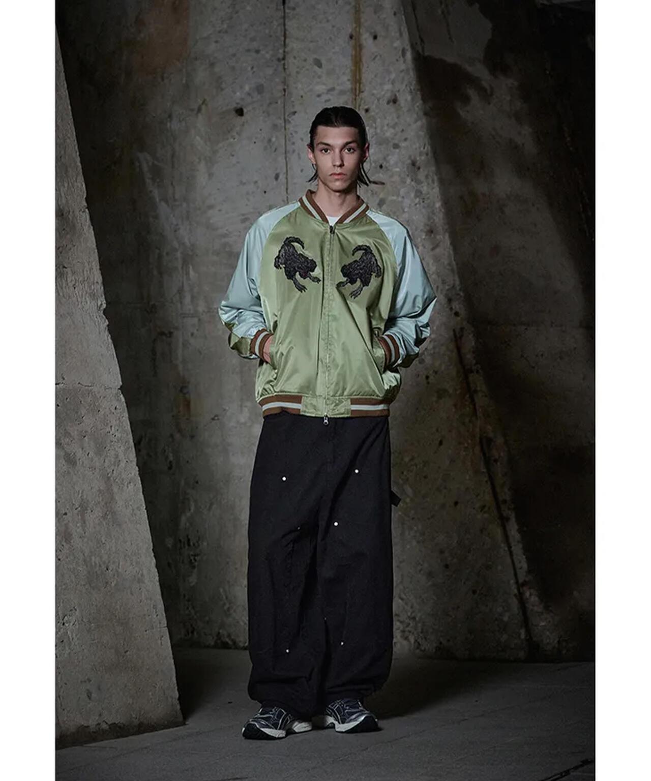 NOT4NERD/ノットフォーナード/CERBERUS緞面紀念夾克