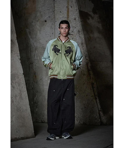 NOT4NERD/ノットフォーナード/CERBERUS緞面紀念夾克