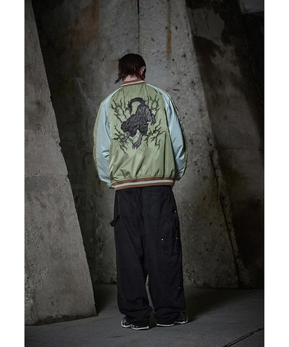 NOT4NERD/ノットフォーナード/CERBERUS緞面紀念夾克