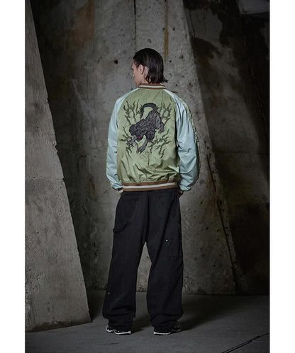 NOT4NERD/ノットフォーナード/CERBERUS緞面紀念夾克