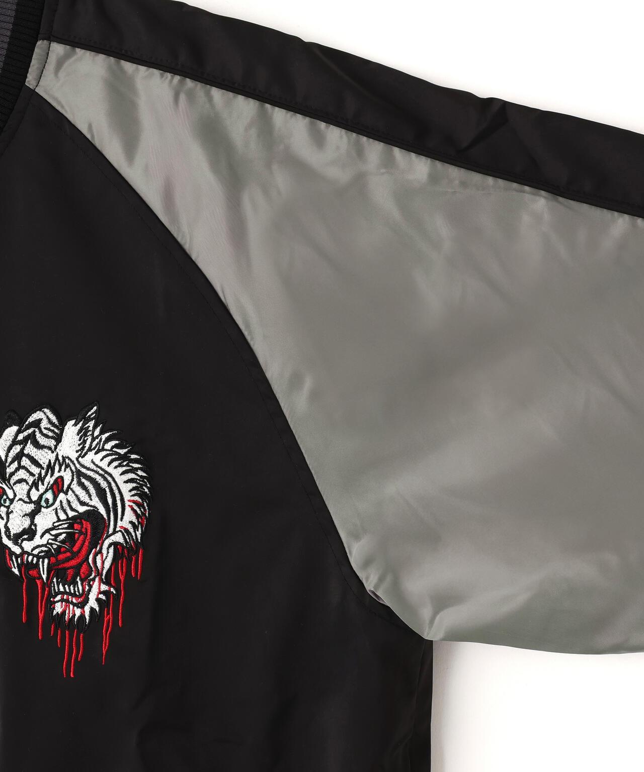 NOT4NERD/ノットフォーナード/虎紋緞面飛行夾克