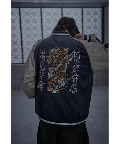 NOT4NERD/ノットフォーナード/虎紋緞面飛行夾克