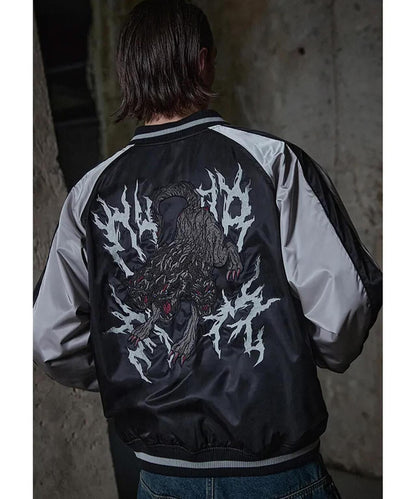 NOT4NERD/ノットフォーナード/CERBERUS緞面紀念夾克