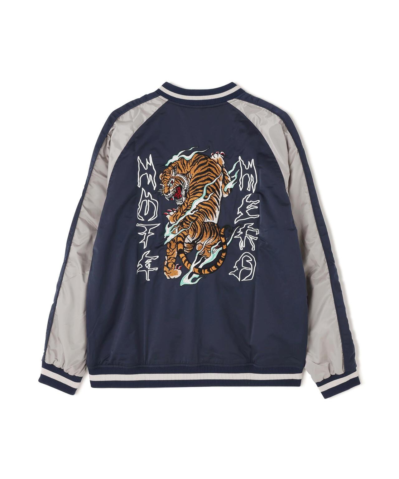 NOT4NERD/ノットフォーナード/虎紋緞面飛行夾克