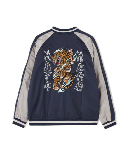 NOT4NERD/ノットフォーナード/虎紋緞面飛行夾克