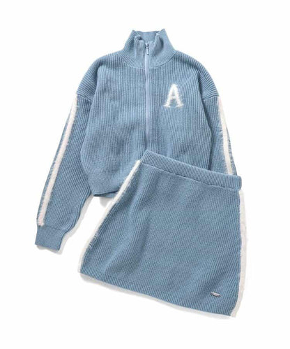 流蘇線條針織套裝