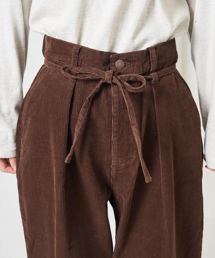 特別款燈芯絨抽繩休閒褲＜可搭配套裝＞
