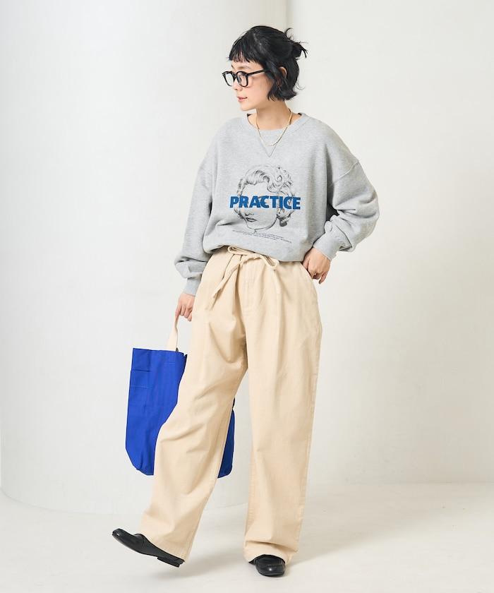 特別款燈芯絨抽繩休閒褲＜可搭配套裝＞