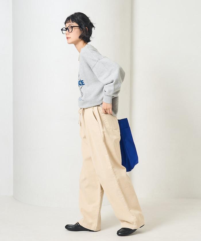 特別款燈芯絨抽繩休閒褲＜可搭配套裝＞