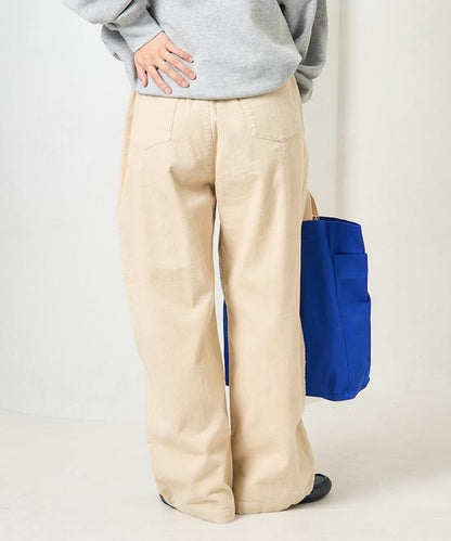 特別款燈芯絨抽繩休閒褲＜可搭配套裝＞