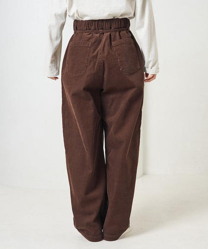 特別款燈芯絨抽繩休閒褲＜可搭配套裝＞