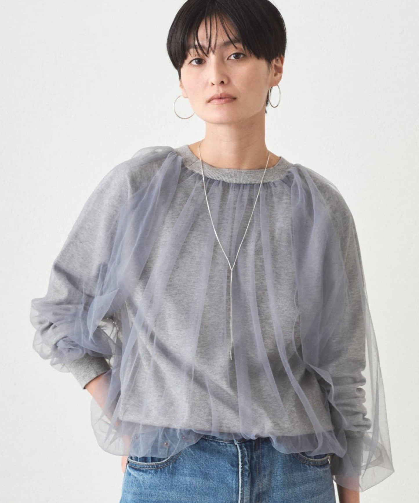 Loungedress 網紗針織上衣