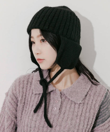 護耳針織帽