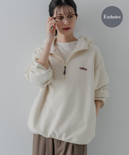 THOUSAND MILE×URBAN RESEARCH 聯名針織抓絨半拉鍊連帽衛衣
