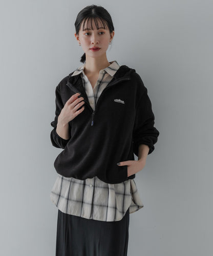 THOUSAND MILE×URBAN RESEARCH 聯名針織抓絨半拉鍊連帽衛衣