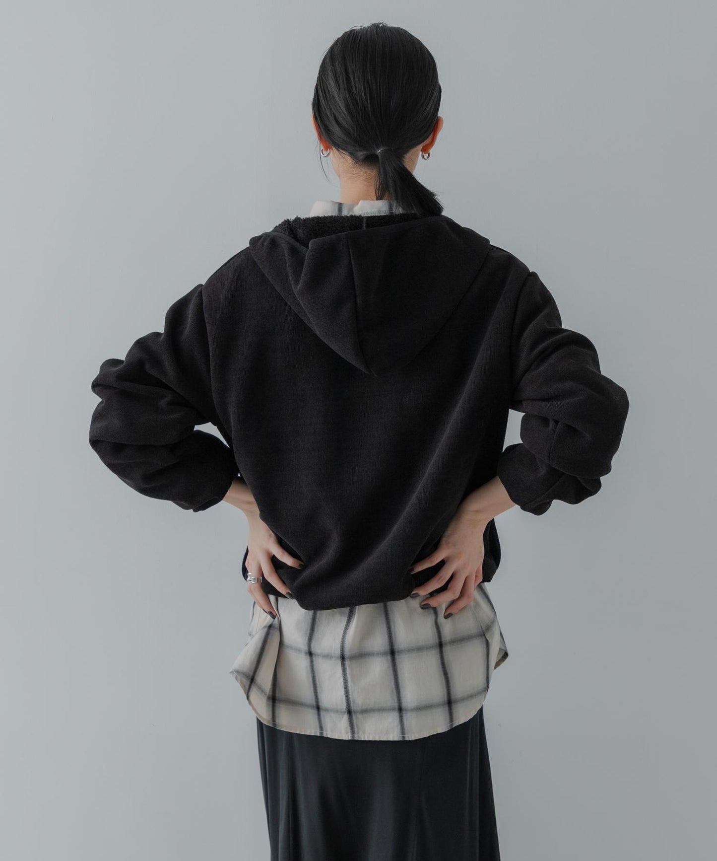 THOUSAND MILE×URBAN RESEARCH 聯名針織抓絨半拉鍊連帽衛衣