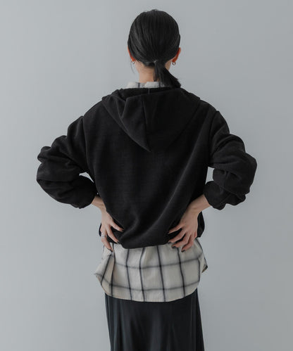 THOUSAND MILE×URBAN RESEARCH 聯名針織抓絨半拉鍊連帽衛衣