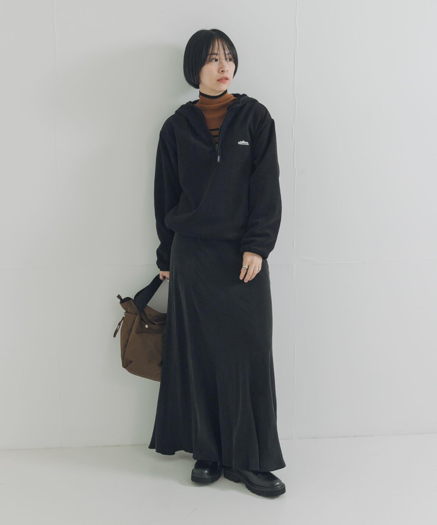 THOUSAND MILE×URBAN RESEARCH 聯名針織抓絨半拉鍊連帽衛衣