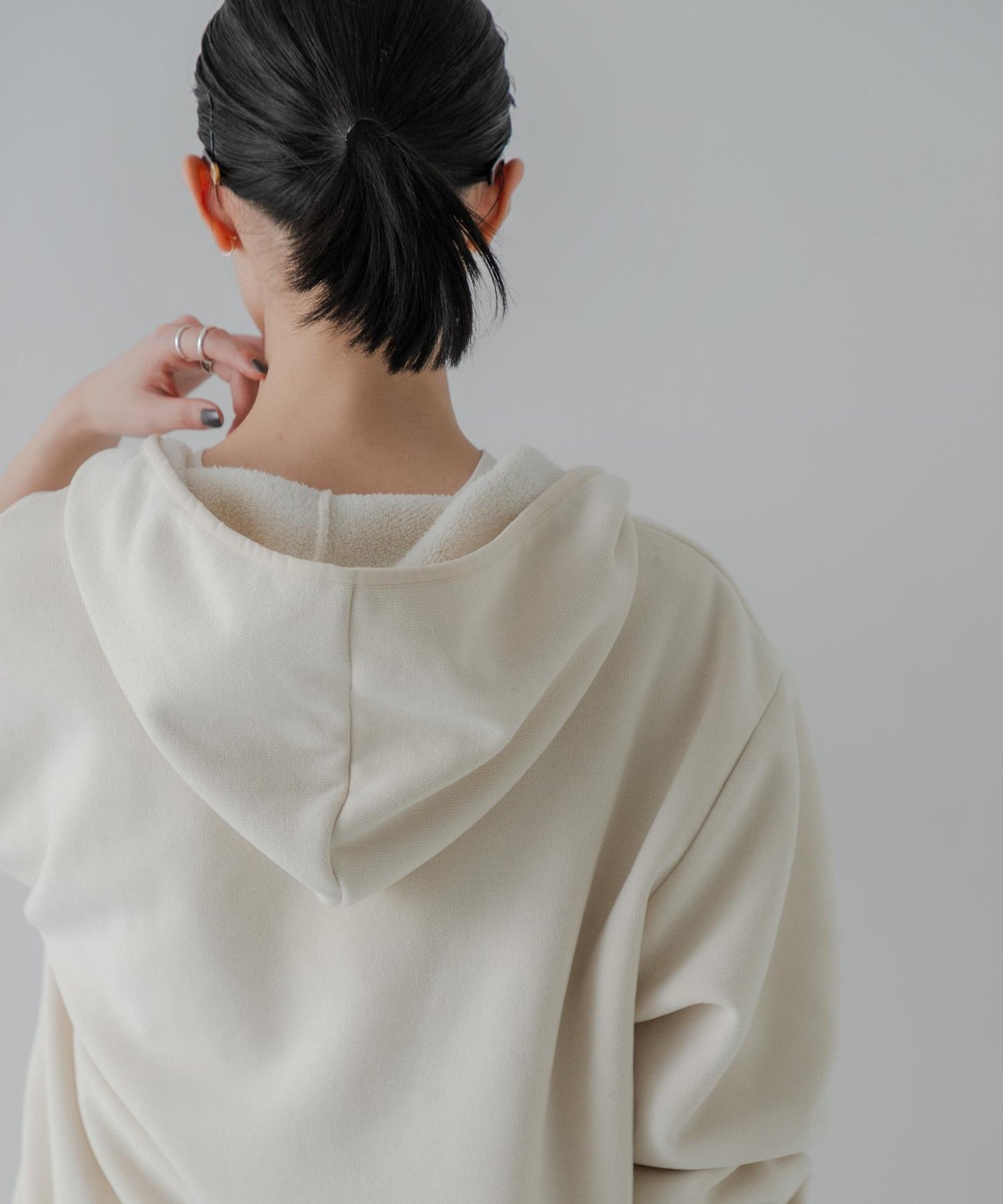 THOUSAND MILE×URBAN RESEARCH 聯名針織抓絨半拉鍊連帽衛衣