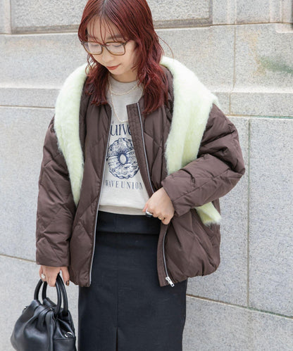 繭型絎縫羽絨服