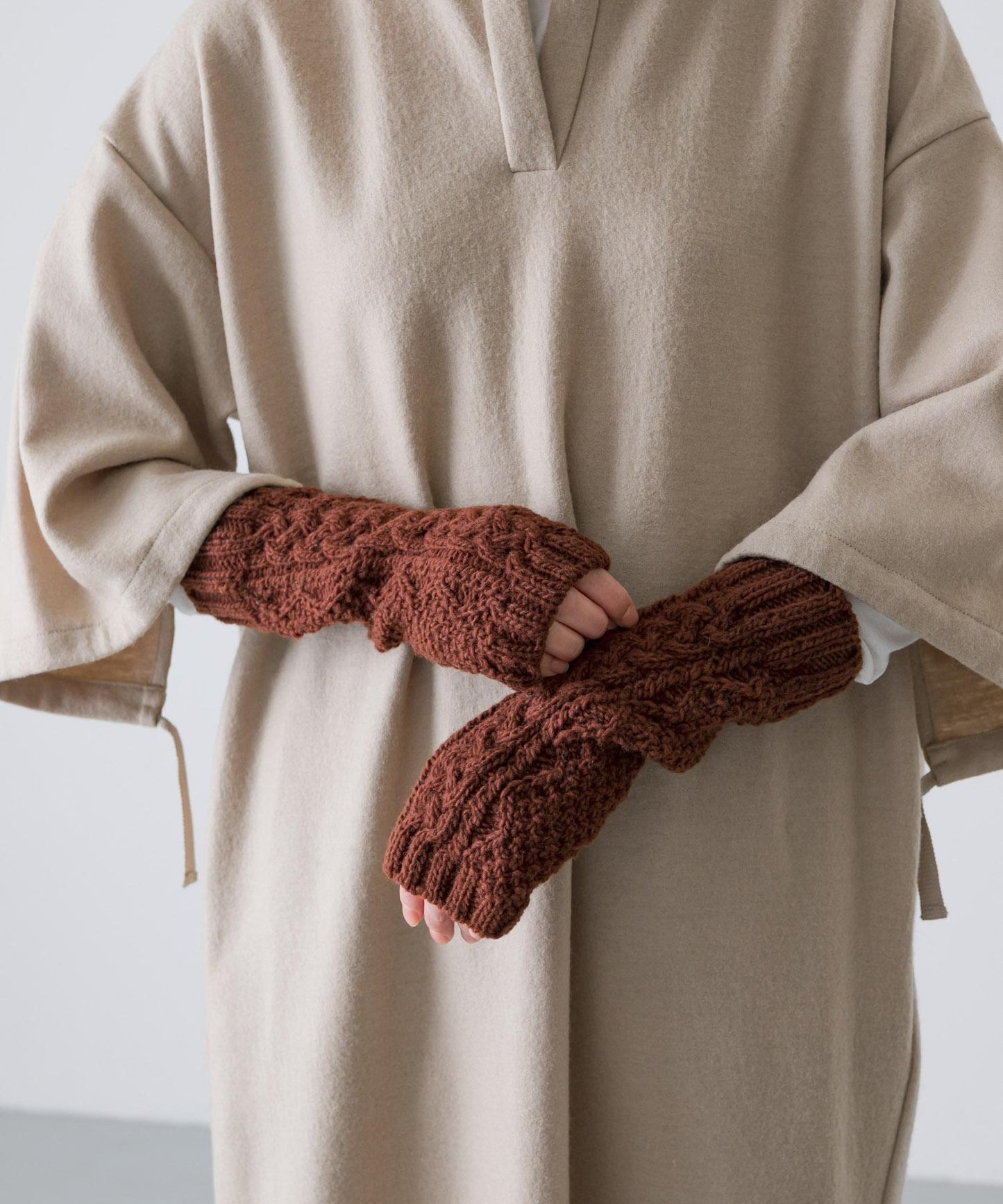 秘魯阿蘭長款手套