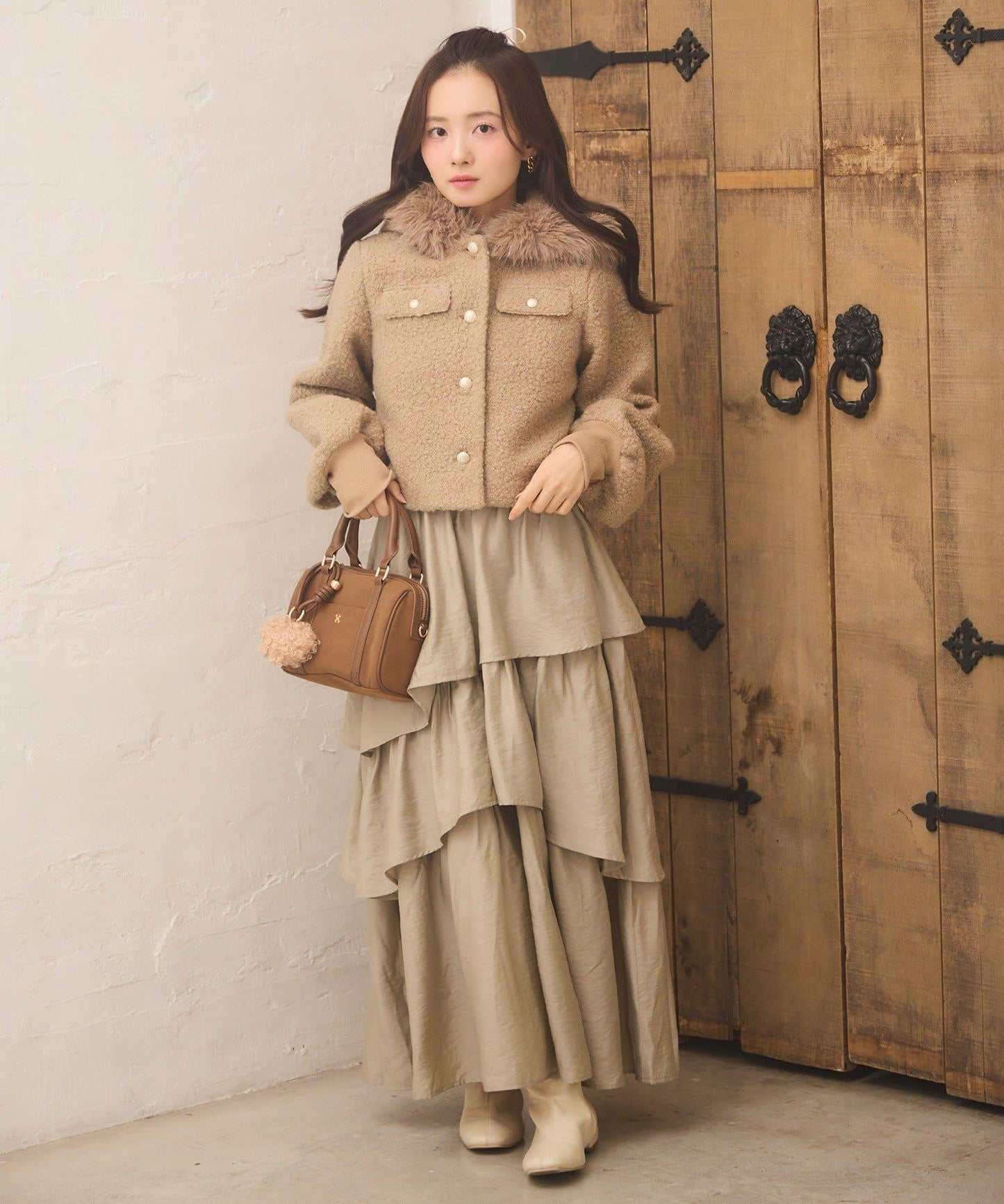 【Seemi.】仿皮草連帽衛衣